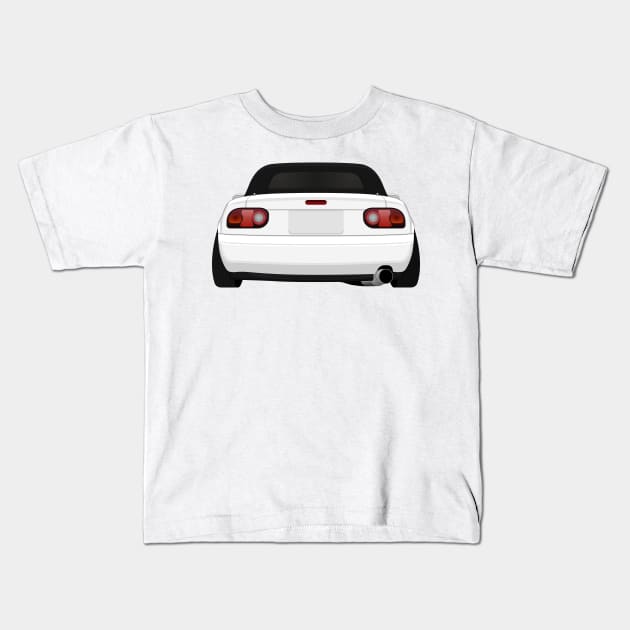 Miata rear White Kids T-Shirt by VENZ0LIC